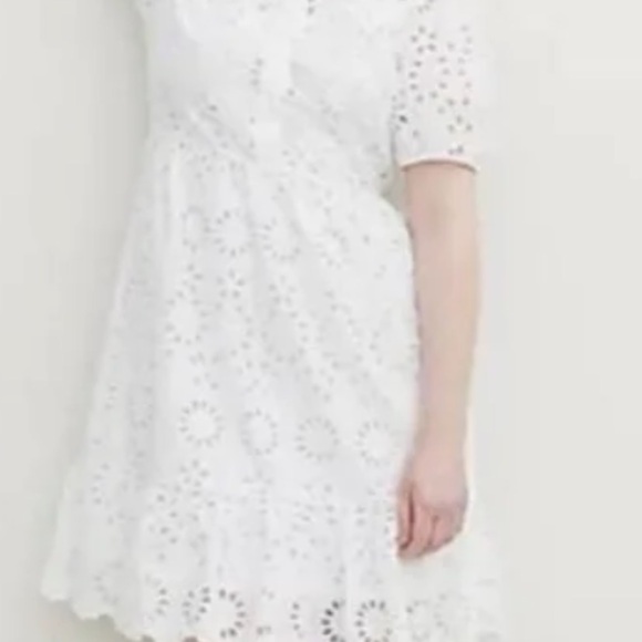 J. Crew White Eyelet Midi Dress - Picture 1 of 10